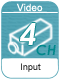 4-ch Video input